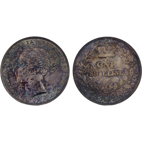 GREAT BRITAIN: George IV, 1820-1830, AR shilling, 1829, ANACS MS62