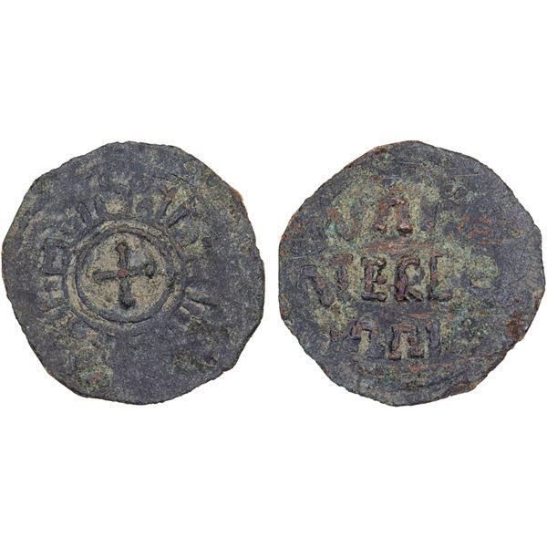 PALERMO: Guglielmo II re di Sicilia, 1166-1189, AE quarto di tercenario, ND, VF