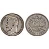 Image 1 : RUSSIAN EMPIRE: Nicholas II, 1894-1917, AR rouble, 1902, Choice VF