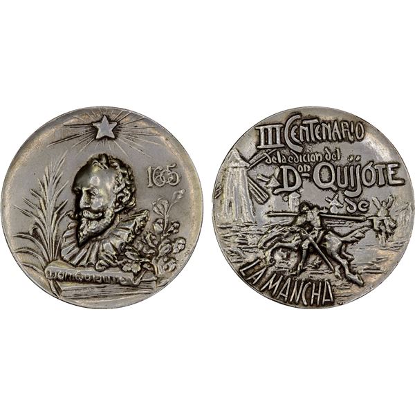 SPAIN: AR medal (37.41g), ND (1905), AU