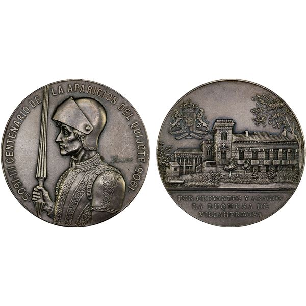 SPAIN: AR medal (62.57g), 1905, XF