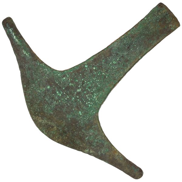 MEXICO: Pre-Columbian, AE axehead/hoe money (26.18g), ca. 800-1200, VF-XF