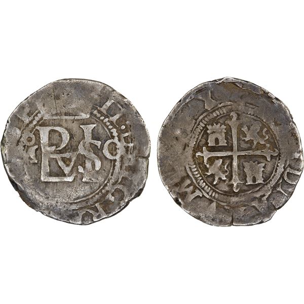 MEXICO: Felipe II, 1556-1598, AR 1/2 real, ND-Mo, F-VF