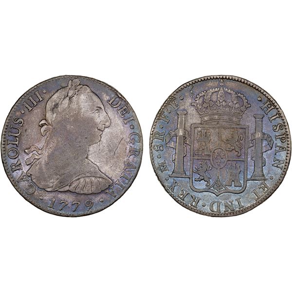 MEXICO: Carlos III, 1759-1788, AR 8 reales, 1779-Mo