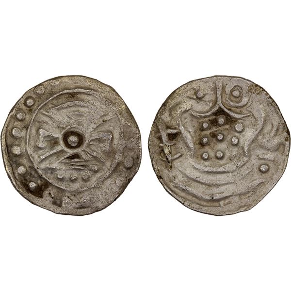 BURMESE KINGDOMS: Srikshetra, AR 1/4 unit (2.39g), 8th-9th century, bold VF
