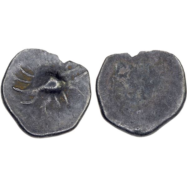 CAMBODIA: Ang Duong, 1840-1860, AR 1/8 fuang (0.13g), VF