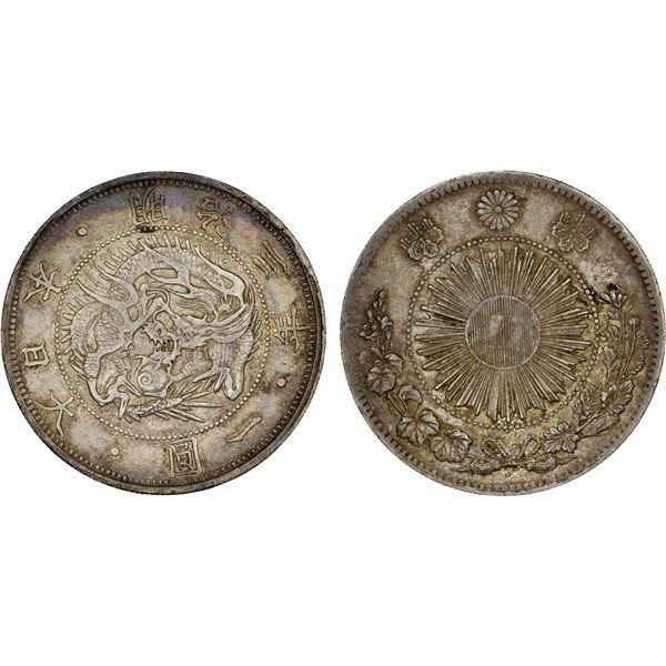 JAPAN: Meiji, 1867-1912, AR yen, year 3 (1870), XF