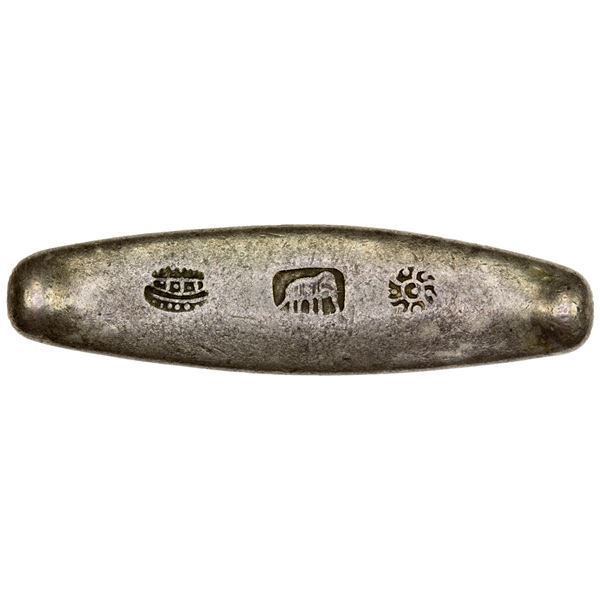 LAOS: Lanchang (Lan Xang), AR 1/2 tamlung (37.30g), ca. 1353-1571, VF