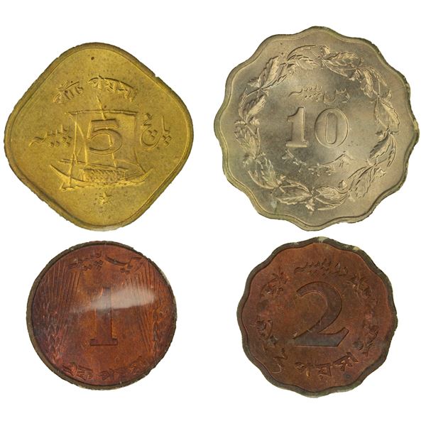 PAKISTAN: Islamic Republic, mint set, 1948/1964, Choice Unc