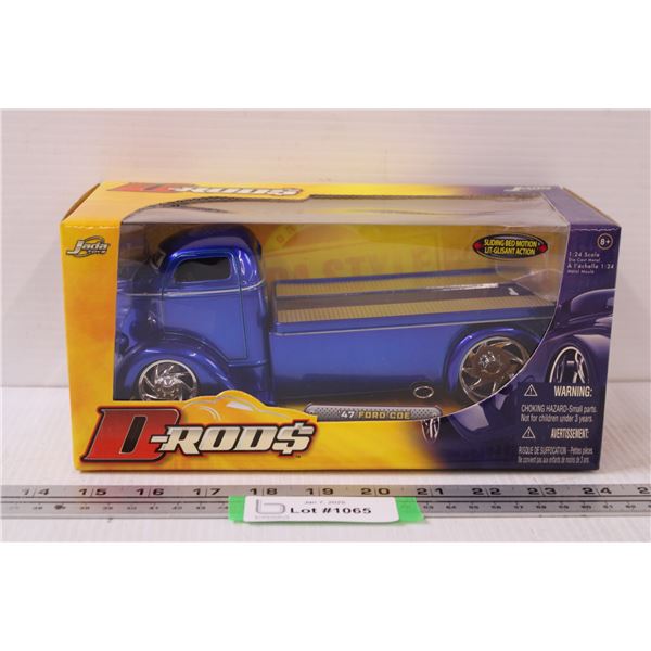 D-Rods Jada Toys 1947 Ford Coe Model Truck in Box - 1:24 Scale