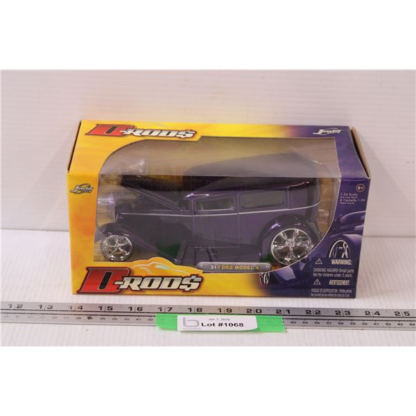 D-Rods Jada Toys 1931 Ford Model "A" Model Car in Box - 1:24 Scale