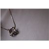 Image 4 : ^ Sterling Silver Necklace w/Cubic Zirconium Pendant