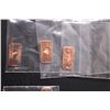 Image 3 : (6) Copper Ingots: (2) Five Gram Football Edition & (4) One Gram: Wolf, Buffalo, Bear - Cannot Guara