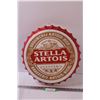 Image 1 : Stella Artois Metal "Bottle Cap" Sign - 16" Diameter