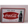 Image 3 : (2) Metal Signs: Coca Cola - 8" x 12"