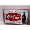 Image 2 : (2) Metal Signs: Coca Cola - 8" x 12"