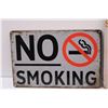 Image 2 : (2) Metal Signs: No Smoking & Big Cup of..... - 8" x 12"