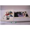 Image 1 : (2) Prints: Harley Quinn & Joker - 17" x 11" & 15" x 10"