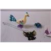 Image 3 : Beaded Earrings, Bobbing Turtle, Peacock Wind-Up Toy, Dragon Necklace