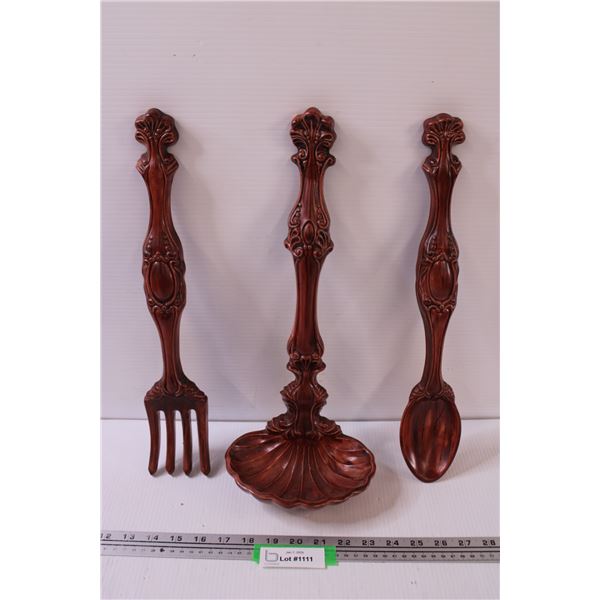 Ceramic Kitchen Wall Decor Set - 16" Long