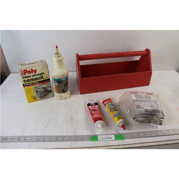 Crack Filler, Tool Tray Box, Concrete Patch