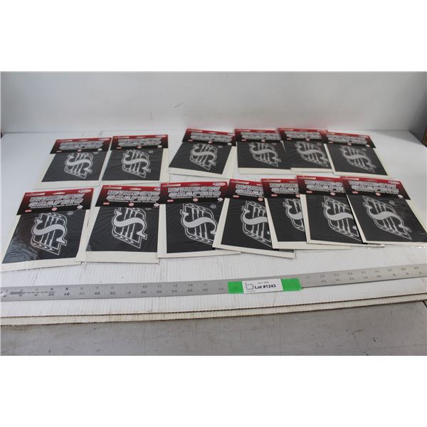 (13) Saskatchewan Roughriders Window Graphics