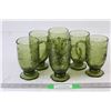 Image 1 : (6) Green Glass Mugs