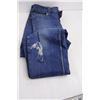 Image 6 : (2) Pair of Blue Jeans (True Religion Size 32 x 29" Inseam, Kirkland 32" x 30")