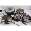 Image 5 : (5) Assorted Fry Pans & Lids