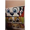 Image 5 : Puppies Themed Blanket 100" x 68", Pair Squishland Children's Slippers, Set of 4 Hand Puppets
