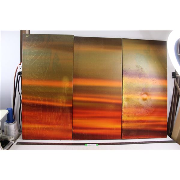 (3) Canvas Print Wall Art - As is