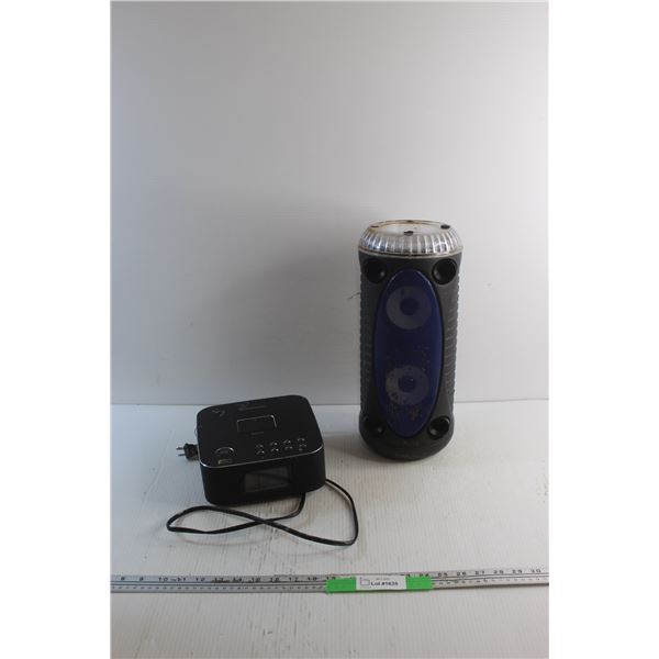 Blackweb Alarm Clock and Portable Speaker - As Is