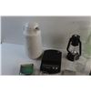 Image 3 : Coffee Pitcher, Hangers, Scales, Weed Eater Replacement Spool, Vases, Cups, Lantern and Misc.