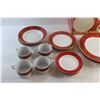 Image 5 : Fine Porcelain Royal Heritage 20 pc Dinnerware Set - Bowls, Plates and Cups/Mugs