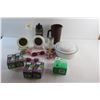 Image 1 : Water Bottles, Pitcher, Light Bulbs, Sunglasses, Cups and Groclock Clocks