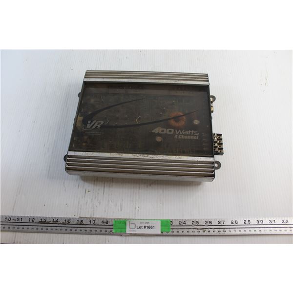 400 Watts 4 Channel Amplifier - As Is