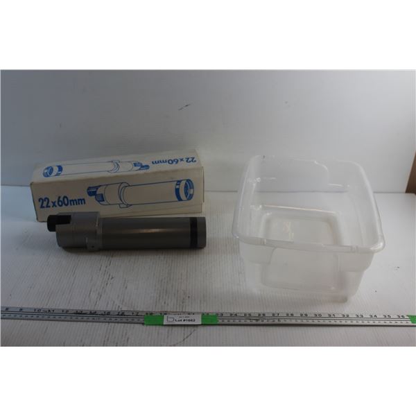 Plastic Tote and Fieldscope