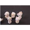 Image 4 : (10) Ceramic Animal Figurines, Pink Kitten Salt Shaker, Tiny Teacup