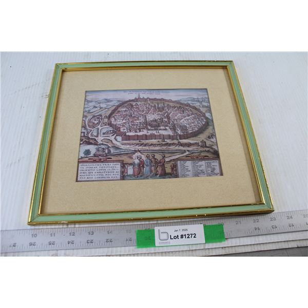 Framed Roman Fortress Art Print - 13 1/4" x 11 1/2"
