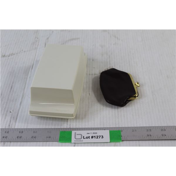 Tupperware Butter Dish, Change Purse