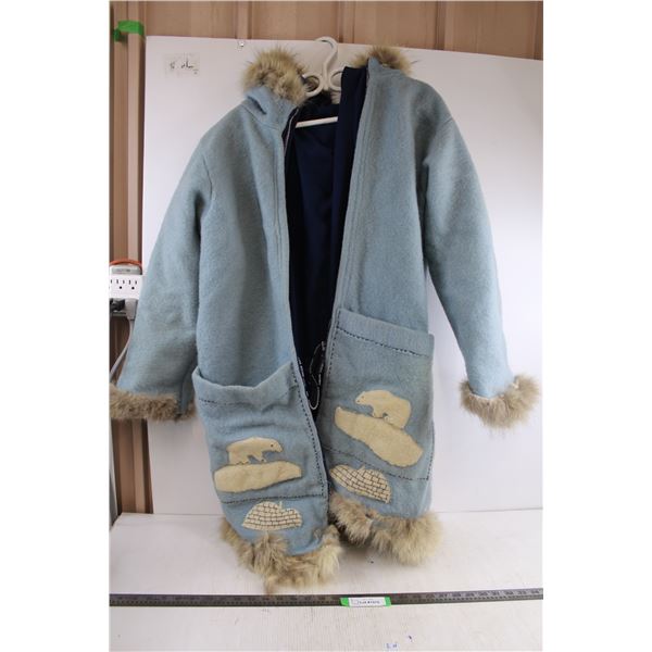 Indigenous Themed Winter Coat - As is