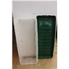 Image 1 : * Plastic 2-Wheeled Storage Bin 53" x 21" x 12"