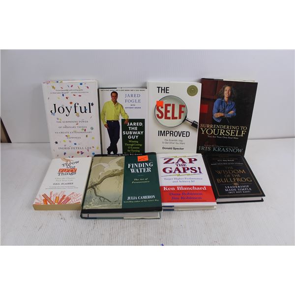 (8) Self-Help Books (Joyful, Zap the Gaps, Jared The Subway Guy)