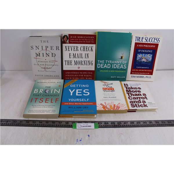 (8) Self-Help Books (Getting To Yes With Yourself, The Sniper Mind, True Success)