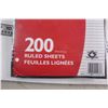 Image 2 : (6) Hilroy 200 Page Ruled Sheets (NIB)