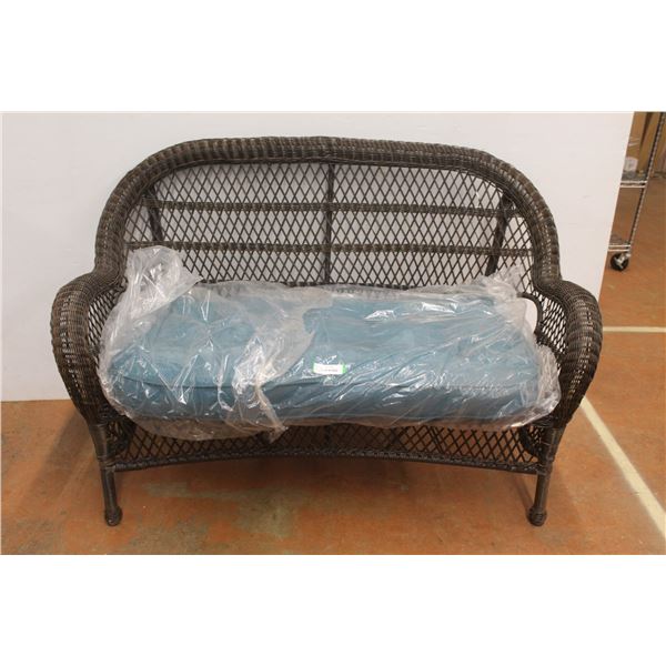 *Wicker Loveseat - 54 1/2" x 28" x 35 1/2"H