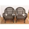 Image 1 : *(2X BID PRICE) (2) Wicker Chairs - 30" x 28" x 36 1/2"H, No Cushions
