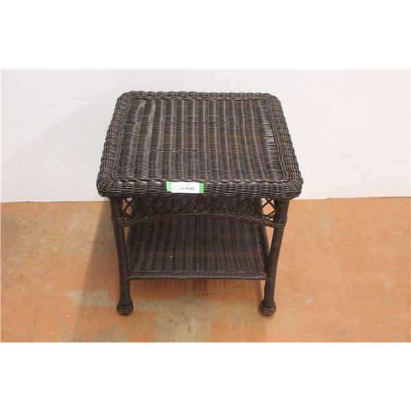 *Wicker Side Table - 20" x 20" x 20"H