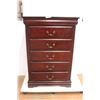 Image 1 : *5-Drawer Burgundy Dresser - 32 1/2" x 18" x 48"H, Casters Not Included