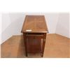 Image 1 : *Wooden Side Table with Drawer - Drawer Can Stick, 26" x 16" x 25"H